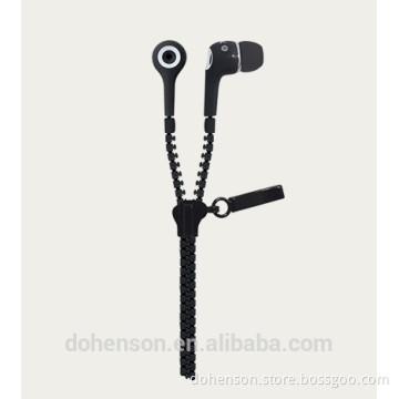 Cool Stereo Zipper Earphone for Mobile,PC,Portable Media Player